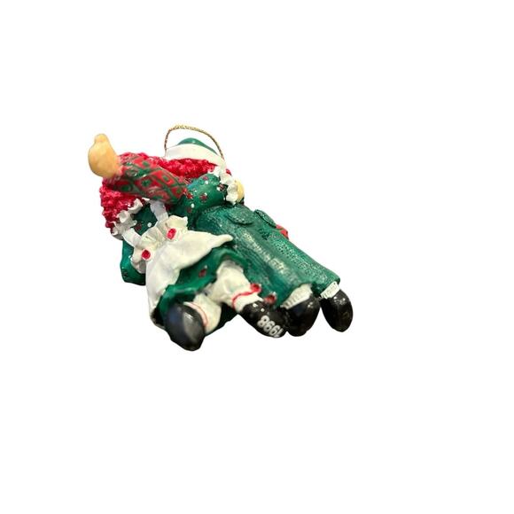 RAGGEDY ANN & ANDY Christmas Ornament Simon & Schuster VINTAGE 1998 - Picture 4 of 6